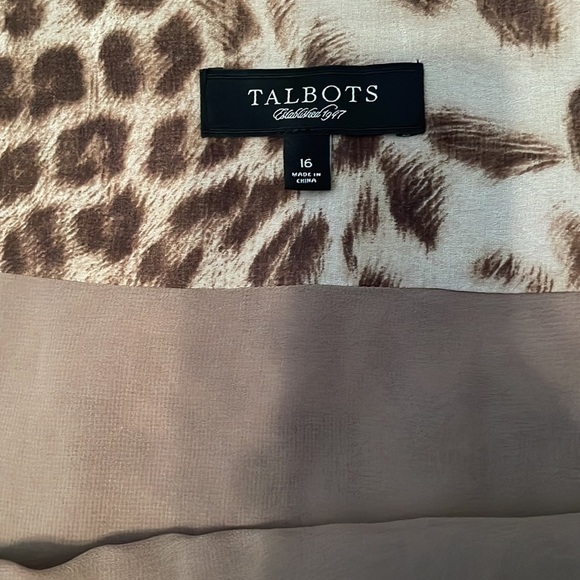 Animal Print Ruffle Skirt by Talbots Size 16 - Picture 3 of 5